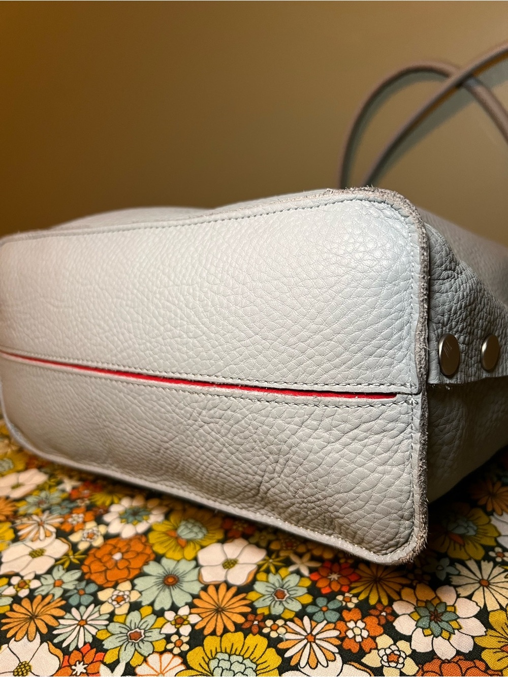 Hammitt Oliver Medium Shoulder Bag, Limited Edition Dust Blue and Brushed Silver - Picture 8 of 14